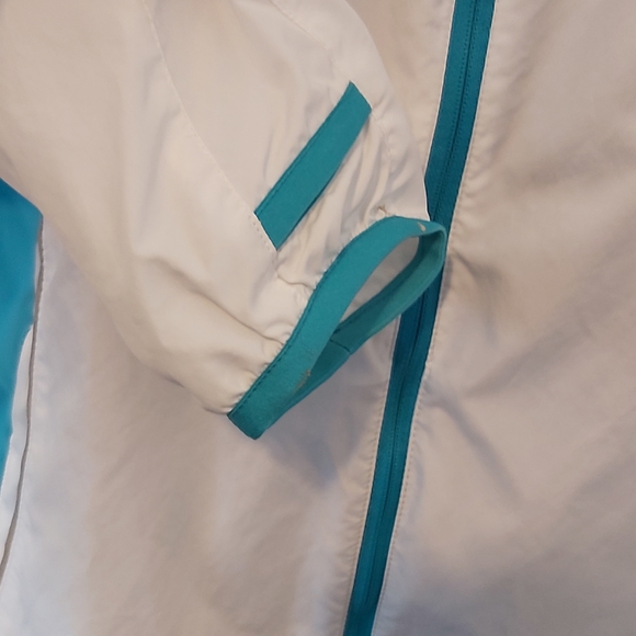 SALOMON | Women's Lightweight Jacket White Blue Size X-Large - Picture 4 of 8